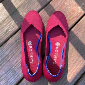Rothy's The Flat Size 7.5 Color - Bright Red